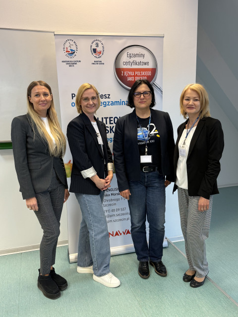 Członkinie komisji egzaminacyjnej kwietniowego egzaminu certyfikatowego z języka polskiego jako obcego